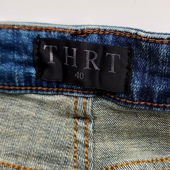 THRT DENIM-LUCAS-STRAIGHT LEG JEANS SIZE 40 - Picture 12 of 15